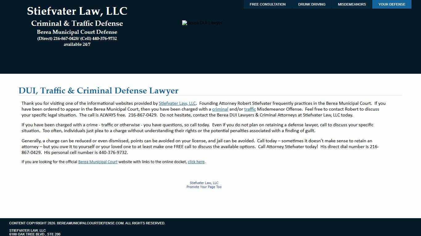 Berea DUI Lawyer Berea Criminal Lawyers